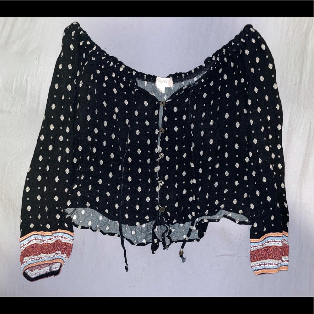 Boho alterd state blouse